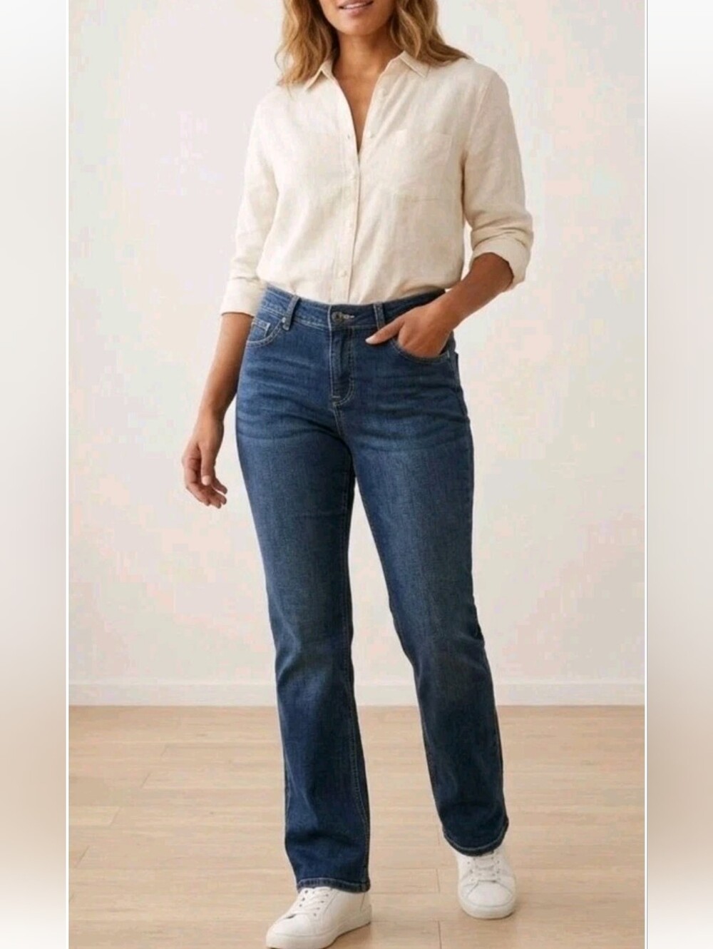 Vintage Riders Comfort No Gap Relaxed Stretch Jeans Dark Wash Y2k Sz 10 Retro